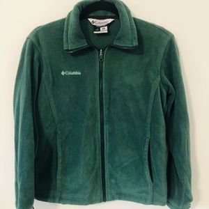 Hunter green XS Colombia zip up sweater